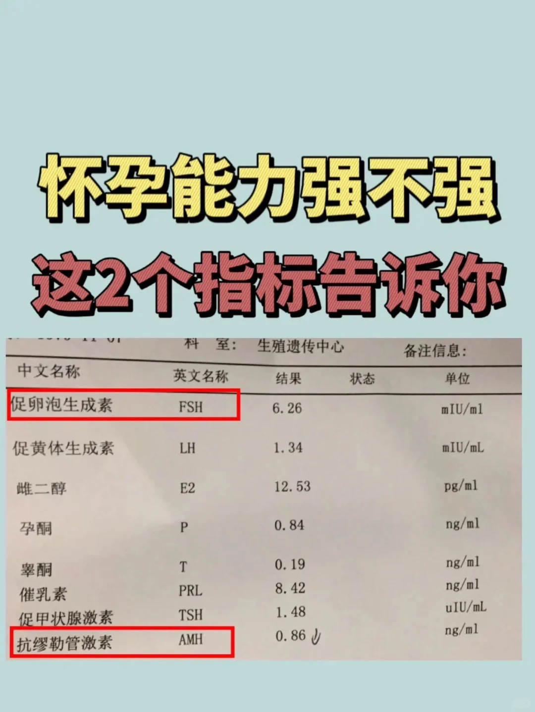 评估女性怀孕能力的几个关键指标